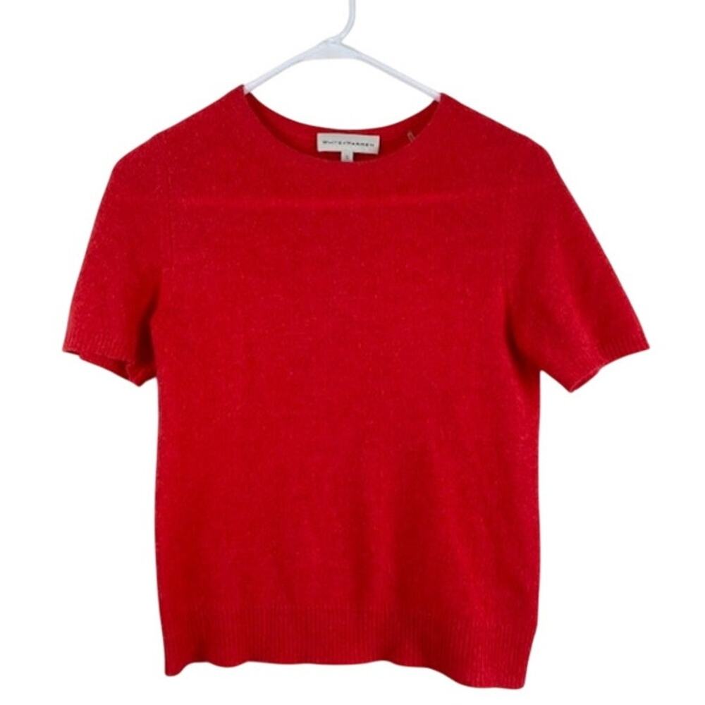 White+Warren women's cashmere short sleeve knit sweater.